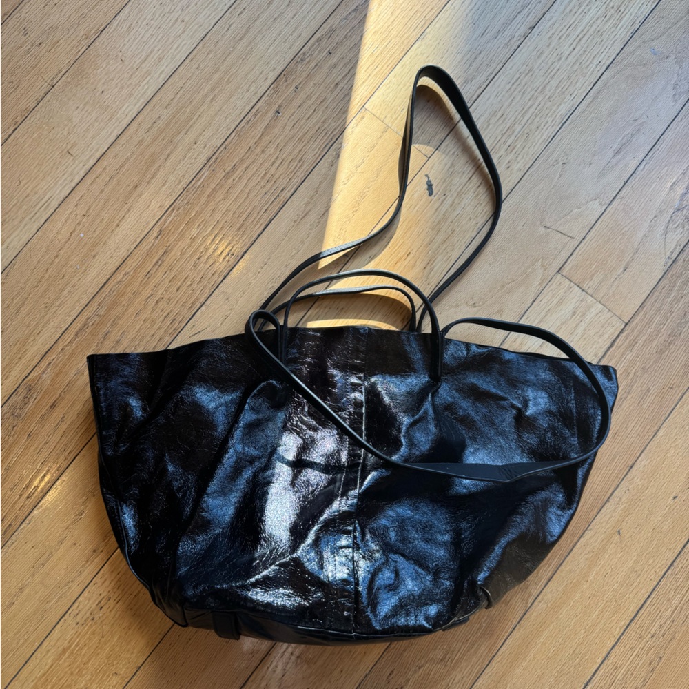 All Saints Odette Tote Black Leather Shoulder Bag🖤
